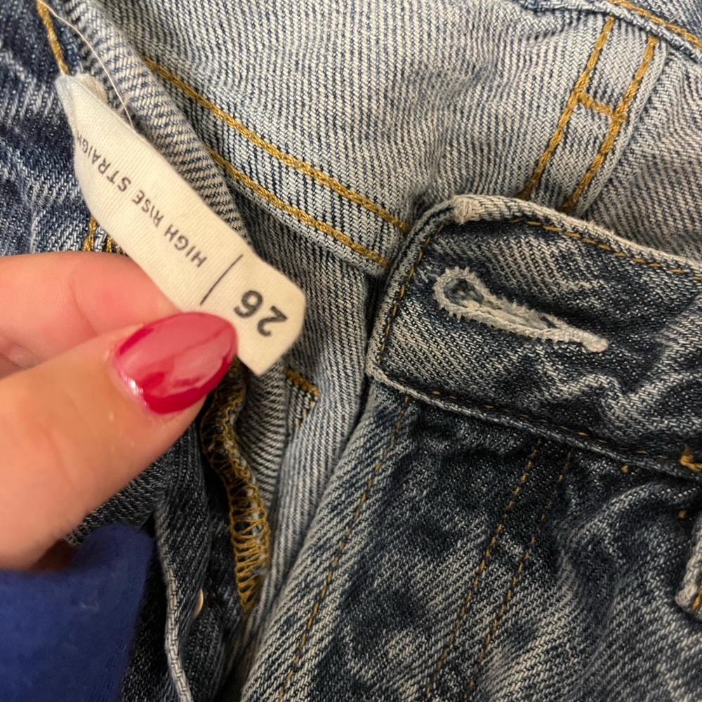 Pacsun High Rise Straight Jeans